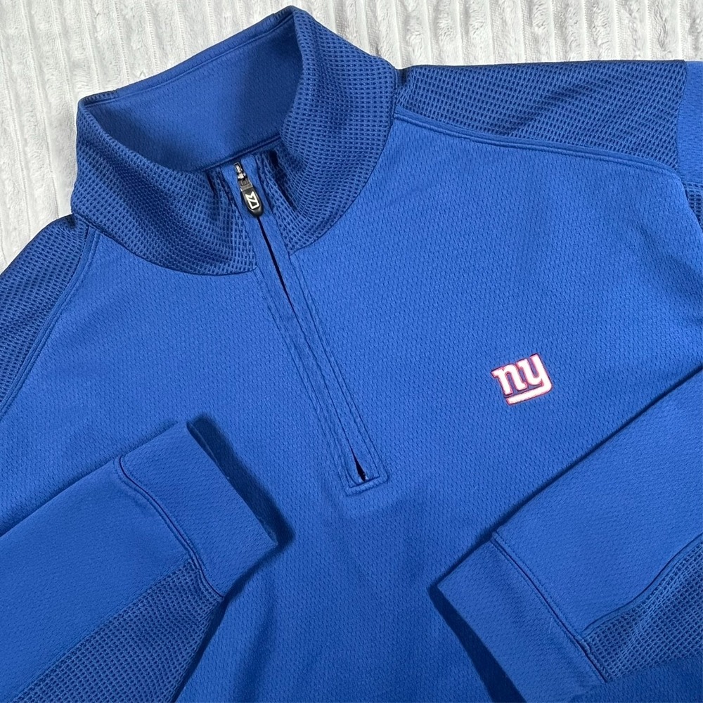 New York Giants 1/4 Zip CB Drytec Breathable Pullover Shirt Men's XL NFL Fanwear